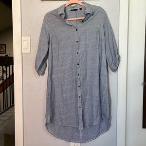 Mlle Gabrielle | Striped Button Down Dress